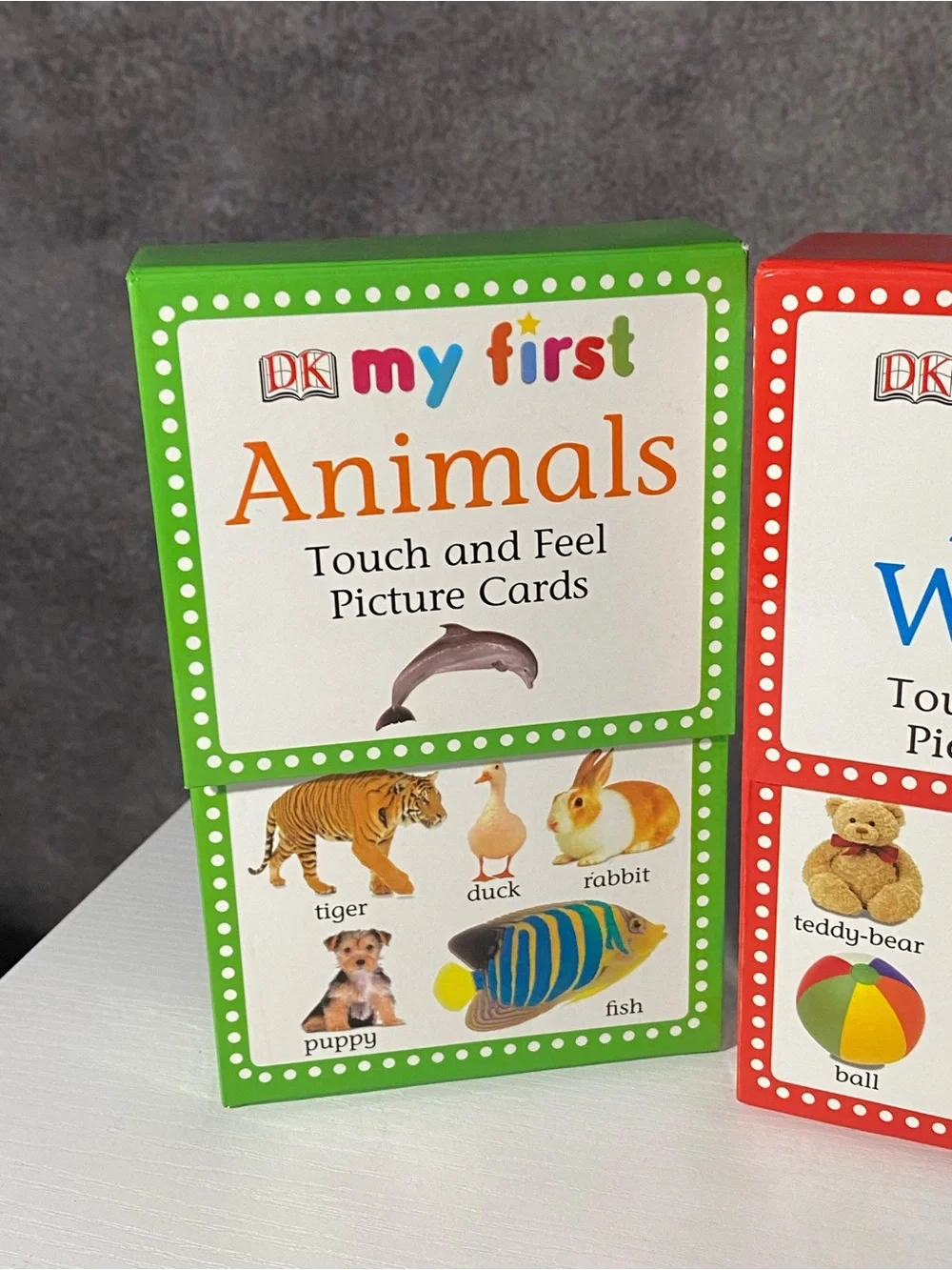 My First First Words Touch and Feel Picture Cards Red Blue And Green